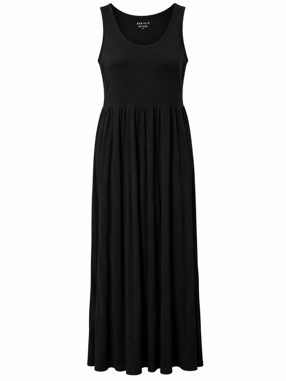 Ava & Viv XXL Women’s Black Sleeveless Maxi Dress